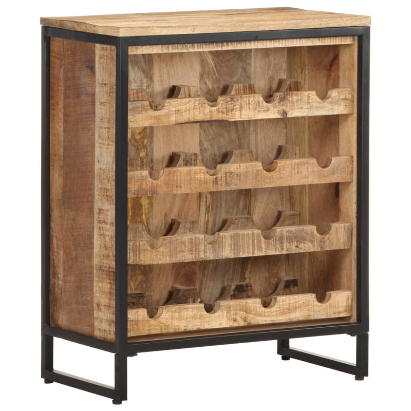 vidaXL Wine Cabinet 62x33x78.5 cm Rough Mango Wood