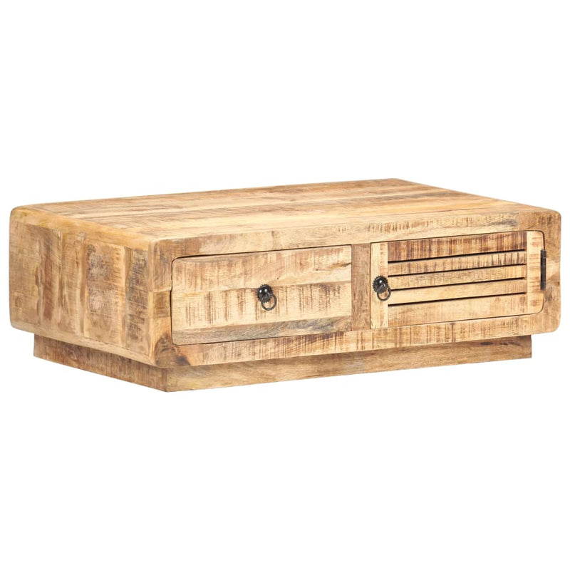 vidaXL Coffee Table 90x60x29 cm Rough Mango Wood