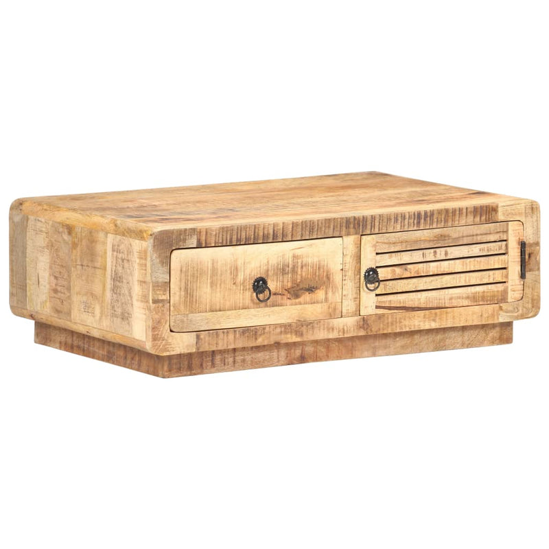 vidaXL Coffee Table 90x60x29 cm Rough Mango Wood