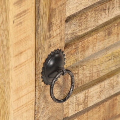 vidaXL Bedside Cabinet 40x30x50 cm Rough Mango Wood