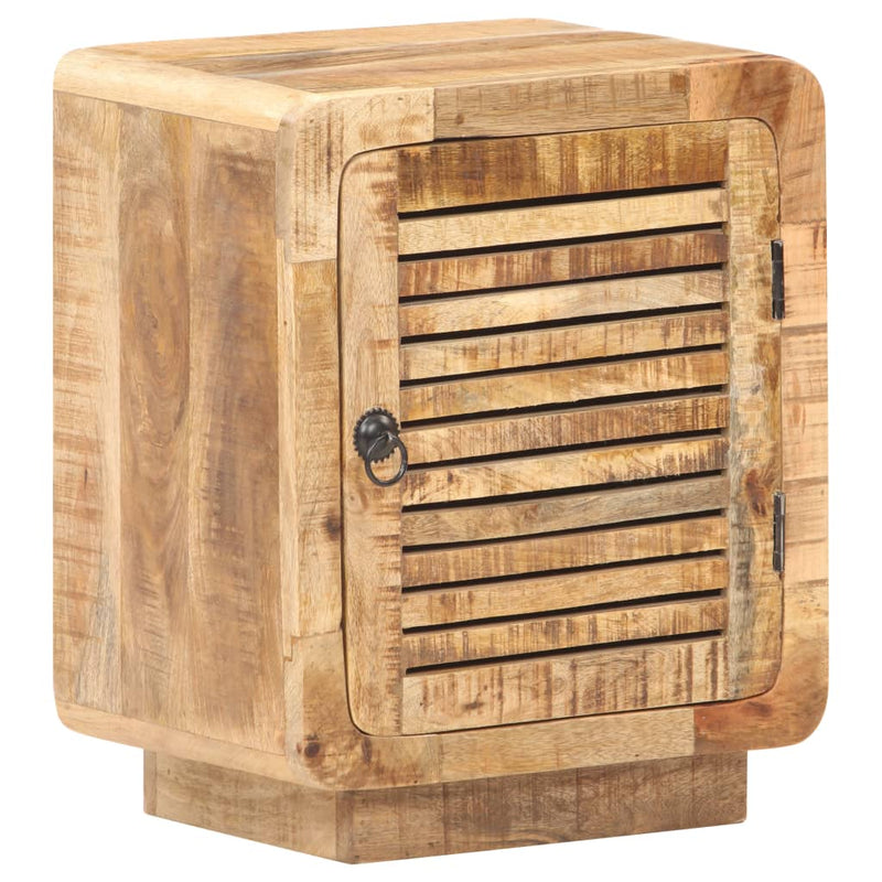 vidaXL Bedside Cabinet 40x30x50 cm Rough Mango Wood