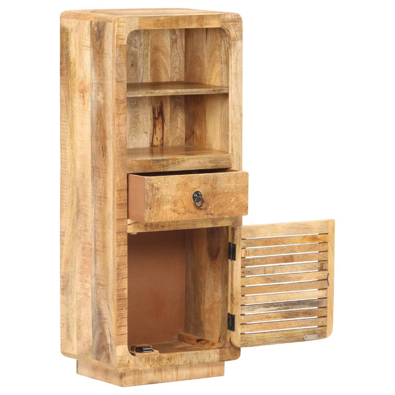 vidaXL Highboard 45x32x110 cm Rough Mango Wood