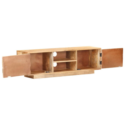 vidaXL TV Cabinet 116x30x35 cm Solid Mango Wood