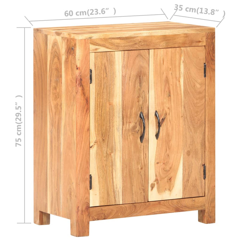 vidaXL Sideboard 60x35x75 cm Solid Acacia Wood