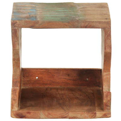 vidaXL Wall Mounted Bicycle Rack 35x25x25 cm Solid Reclaimed Wood