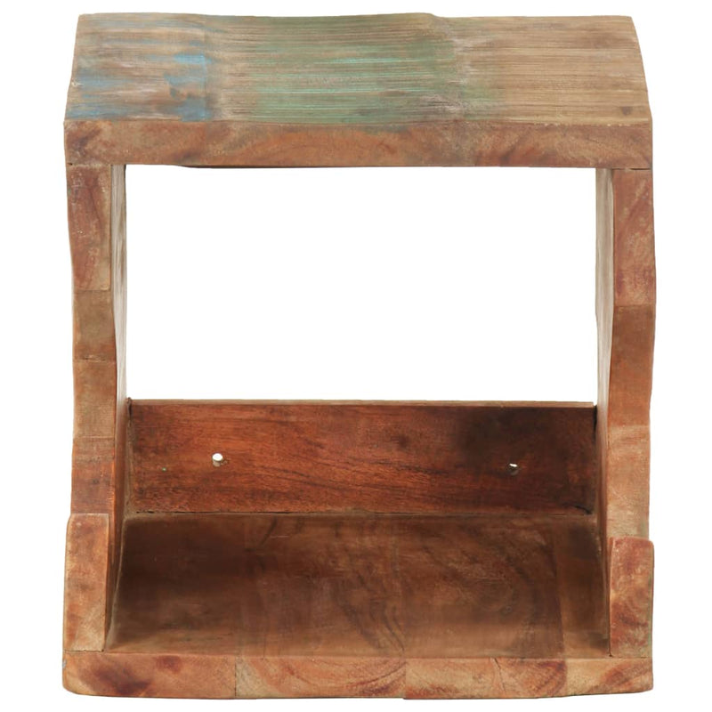 vidaXL Wall Mounted Bicycle Rack 35x25x25 cm Solid Reclaimed Wood