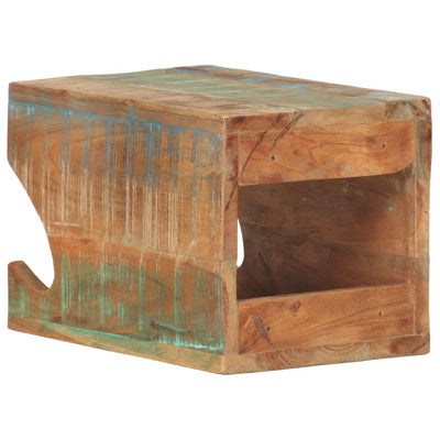 vidaXL Wall Mounted Bicycle Rack 35x25x25 cm Solid Reclaimed Wood