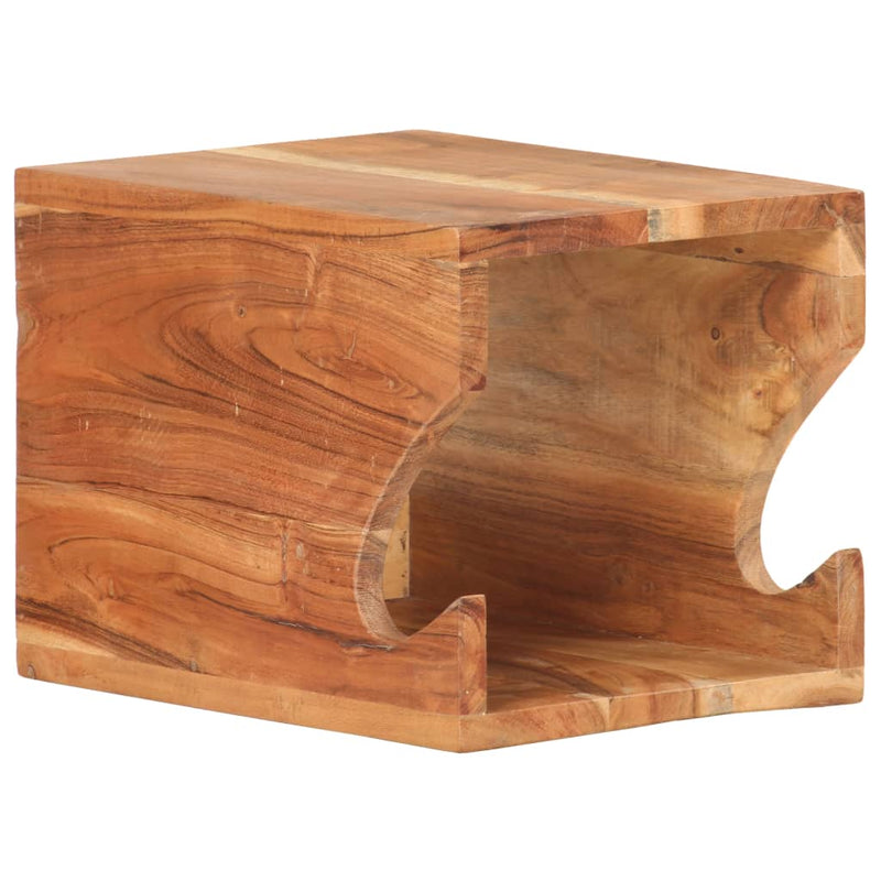 vidaXL Wall Mounted Bicycle Rack 35x25x25 cm Solid Acacia Wood