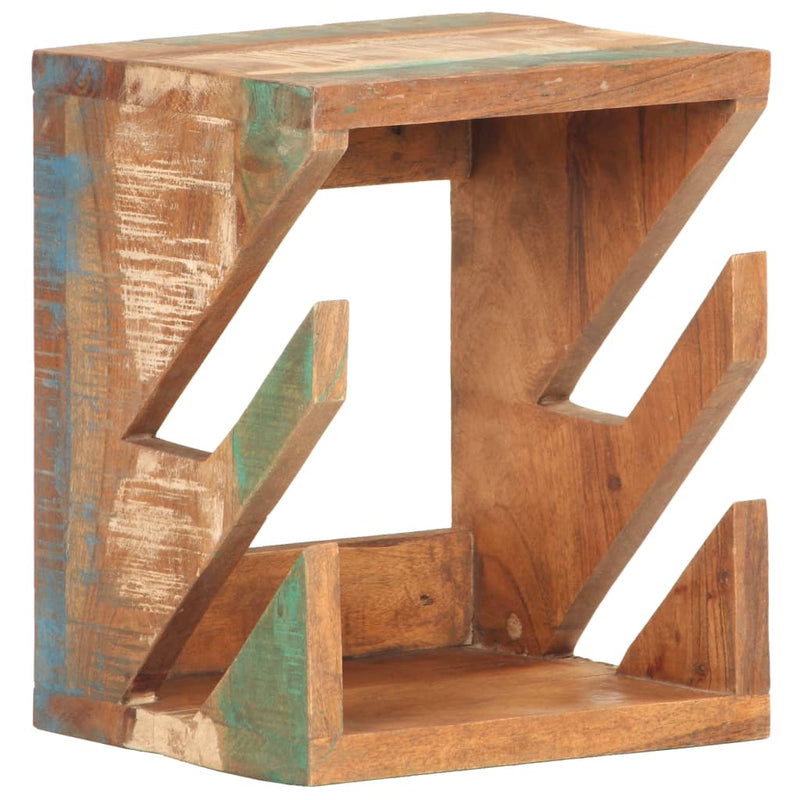 vidaXL Wall Mounted Skateboard Holder 25x20x30 cm Solid Reclaimed Wood