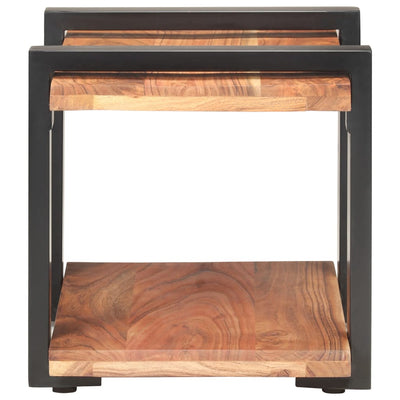 vidaXL Bedside Cabinet 50x40x40 cm Solid Acacia Wood