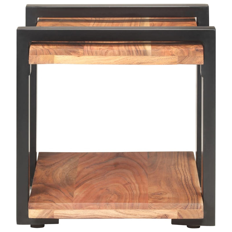 vidaXL Bedside Cabinet 50x40x40 cm Solid Acacia Wood