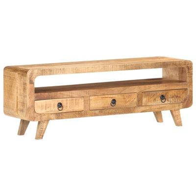 vidaXL TV Cabinet 117x30x41 cm Solid Rough Mango Wood