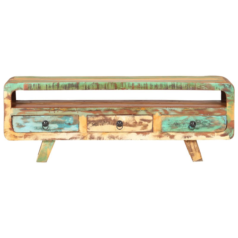 vidaXL TV Cabinet 117x30x41 cm Solid Reclaimed Wood