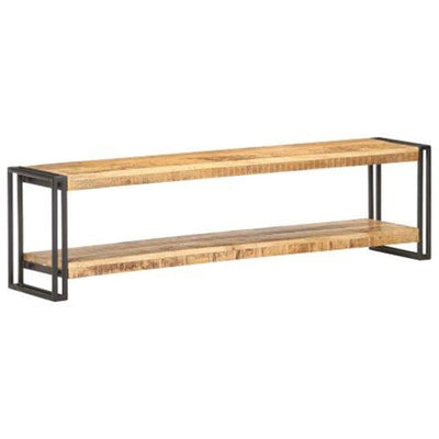 vidaXL TV Cabinet 150x30x40 cm Rough Mango Wood