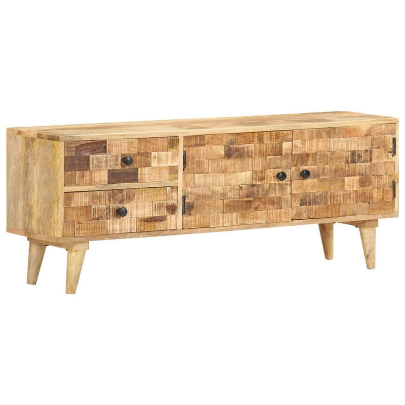 vidaXL TV Cabinet 120x30x45 cm Solid Mango Wood