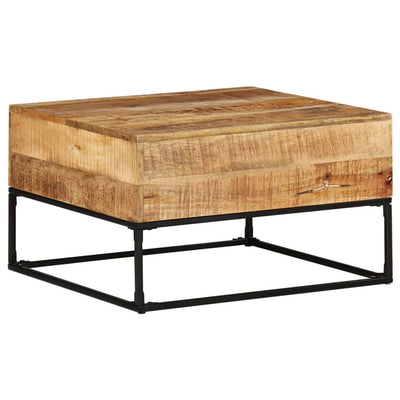 vidaXL Coffee Table 68x68x41 cm Rough Mango Wood