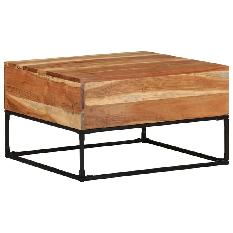 vidaXL Coffee Table 68x68x41 cm Solid Acacia Wood