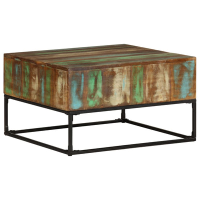 vidaXL Coffee Table 68x68x41 cm Solid Reclaimed Wood