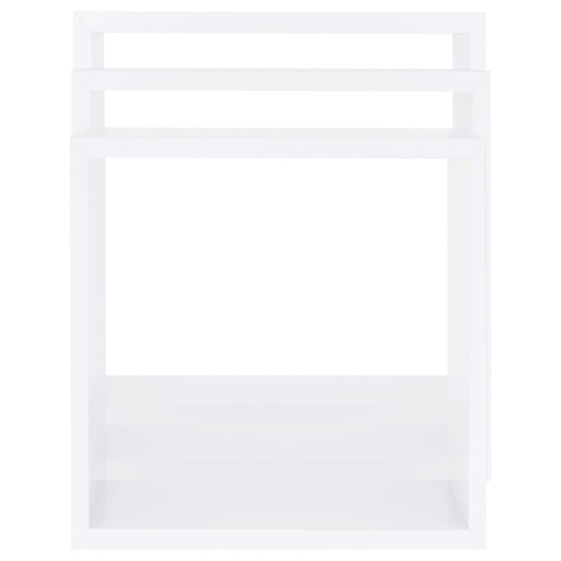 vidaXL Wall Cube Shelves 3 pcs Black MDF