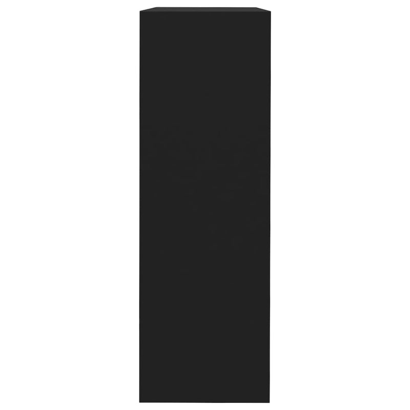 vidaXL Wall Cube Shelves 3 pcs Black MDF