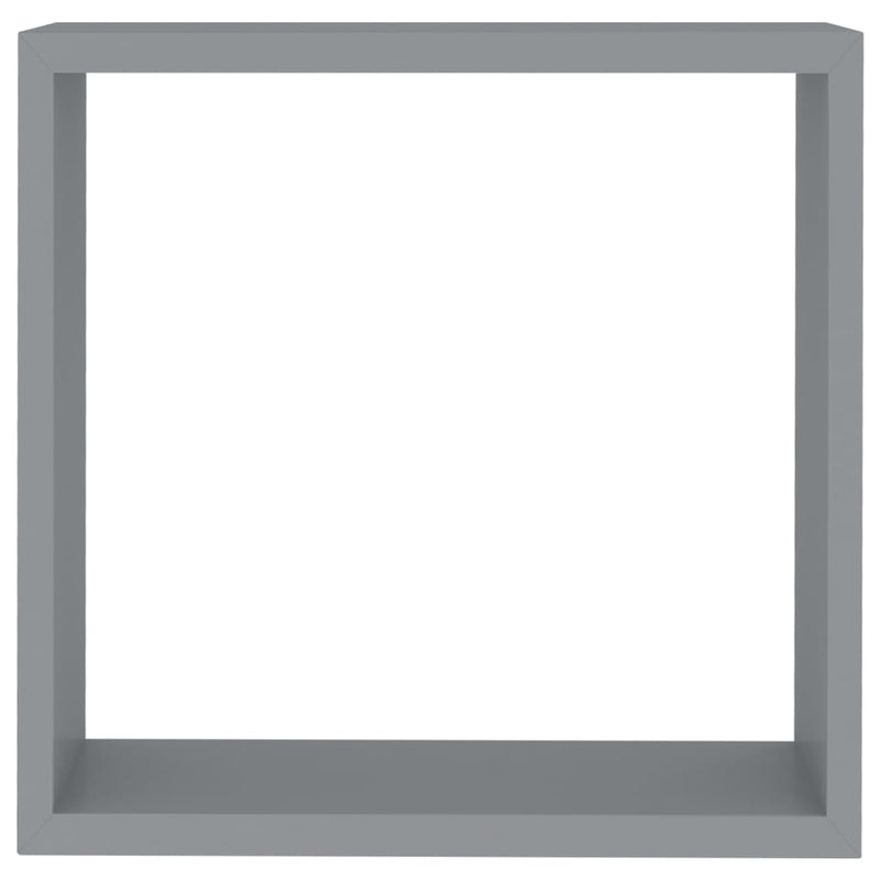 vidaXL Wall Cube Shelves 3 pcs Black MDF