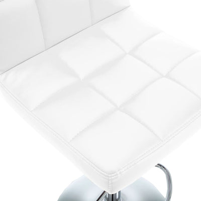 vidaXL Bar Stools 2 pcs Black Faux Leather