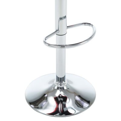 vidaXL Bar Stools 2 pcs Black Faux Leather