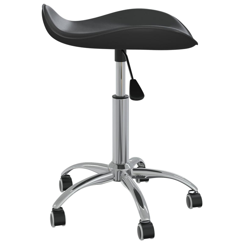 vidaXL Salon Spa Stool Black Faux Leather