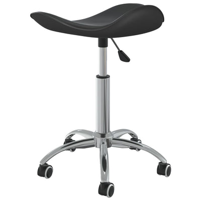 vidaXL Salon Spa Stool Black Faux Leather
