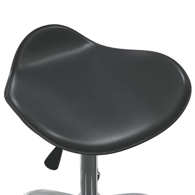 vidaXL Salon Spa Stool Black Faux Leather