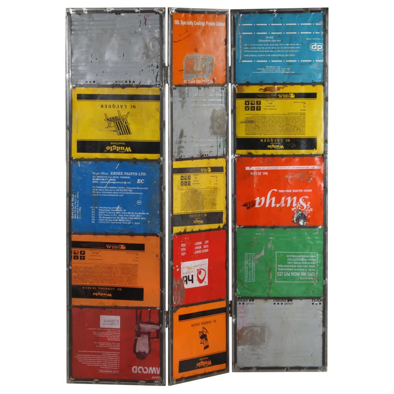 vidaXL Room Divider Multicolour 45x17x167 cm Iron