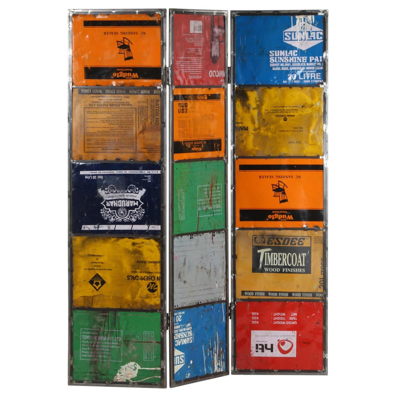 vidaXL Room Divider Multicolour 45x17x167 cm Iron