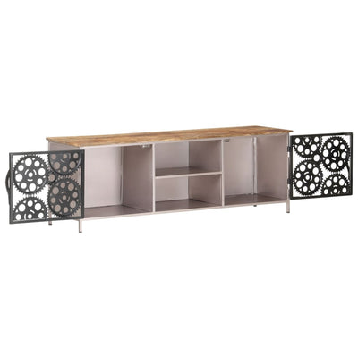 vidaXL TV Cabinet 120x30x40 cm Rough Mango Wood