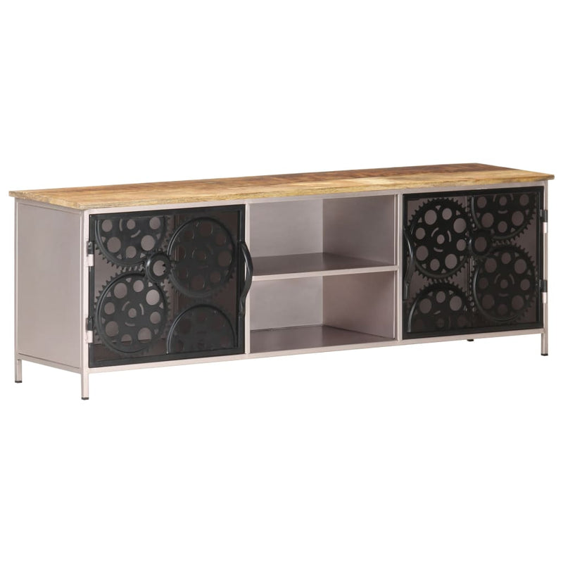 vidaXL TV Cabinet 120x30x40 cm Rough Mango Wood