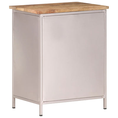 vidaXL Bedside Cabinet 40x30x50 cm Rough Mango Wood