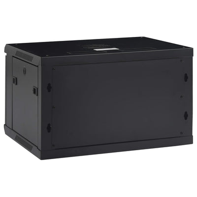 vidaXL 6U Wall Mounted Network Cabinet 19" IP20 600x450x375 mm