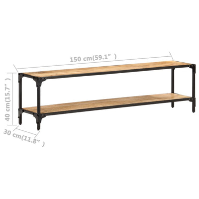 vidaXL TV Cabinet 150x30x40 cm Solid Mango Wood