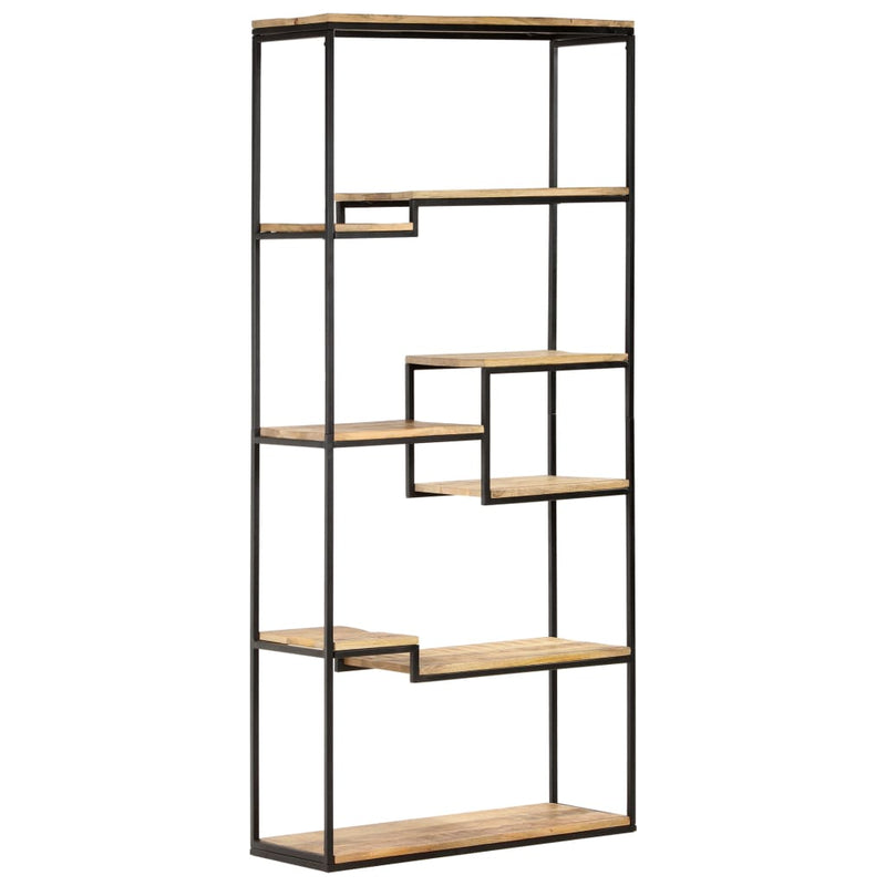 vidaXL Bookcase 80x30x180 cm Rough Mango Wood