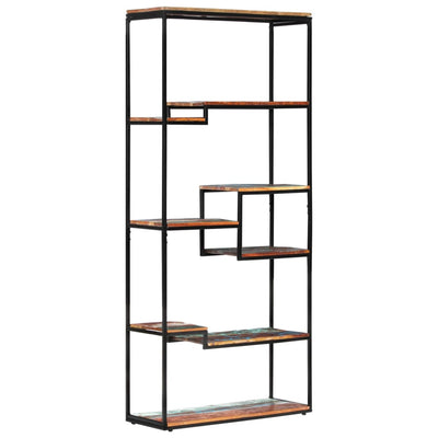 vidaXL Bookcase 80x30x180 cm Solid Reclaimed Wood