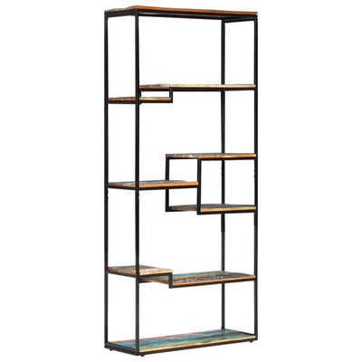 vidaXL Bookcase 80x30x180 cm Solid Reclaimed Wood