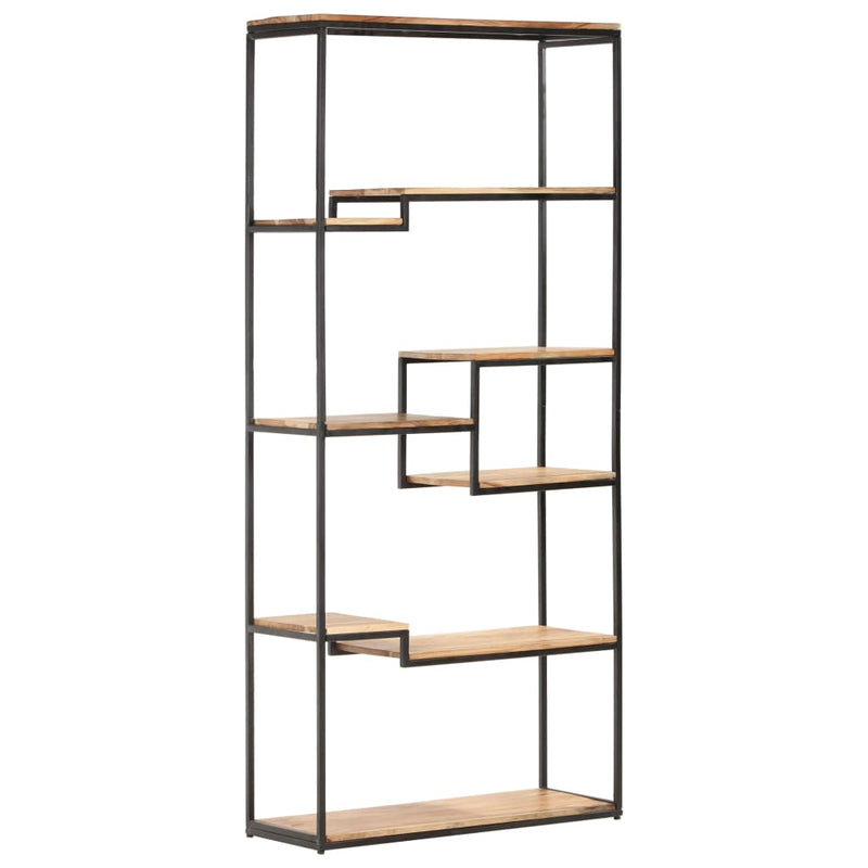vidaXL Bookcase 80x30x180 cm Solid Acacia Wood