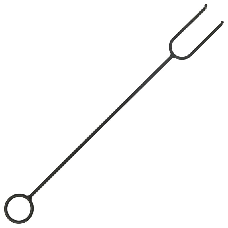 vidaXL Rustic Fire Pit with Poker 76 cm XXL Steel