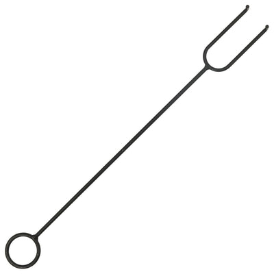 vidaXL Rustic Fire Pit with Poker 76 cm XXL Steel