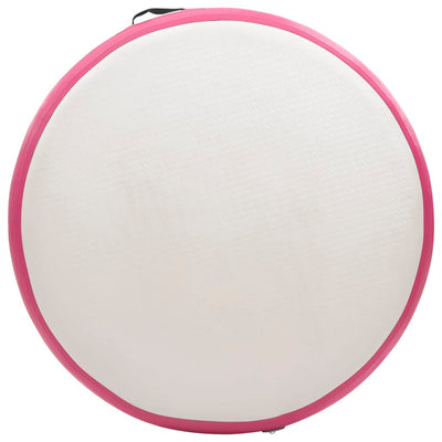 vidaXL Inflatable Gymnastic Mat with Pump 100x100x10 cm PVC Pink