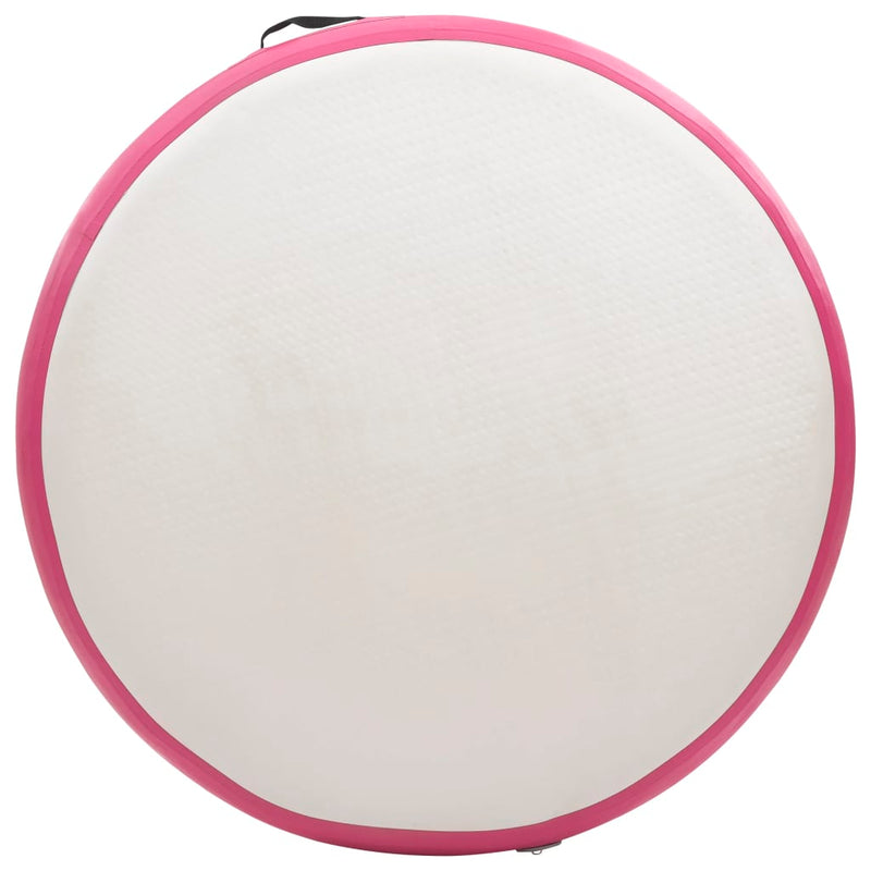 vidaXL Inflatable Gymnastic Mat with Pump 100x100x10 cm PVC Pink