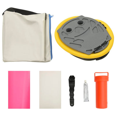 vidaXL Inflatable Gymnastic Mat with Pump 100x100x10 cm PVC Pink