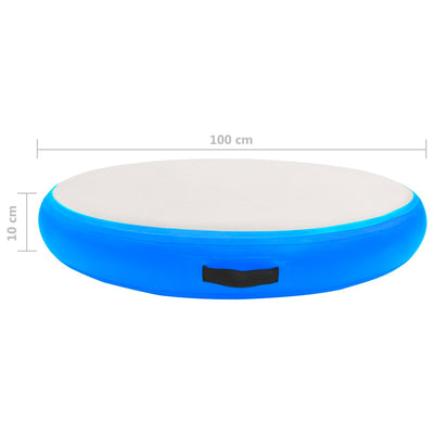 vidaXL Inflatable Gymnastic Mat with Pump 100x100x10 cm PVC Pink