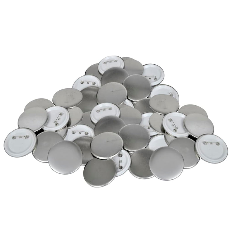 vidaXL Badge Button Maker with 500 pcs Pinback Button Parts 25 mm