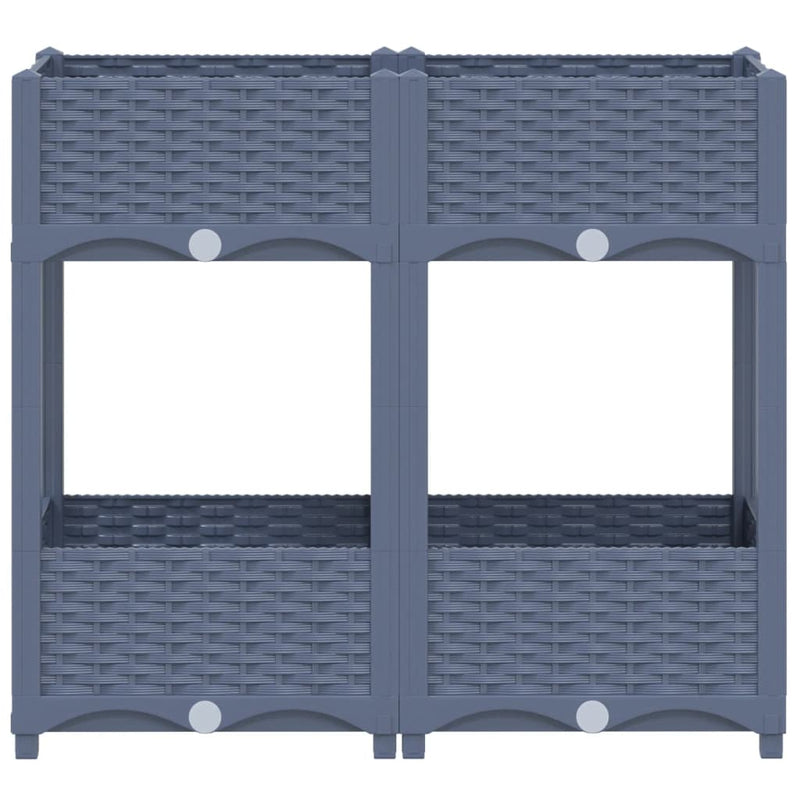 vidaXL Raised Bed 40x40x71 cm Polypropylene