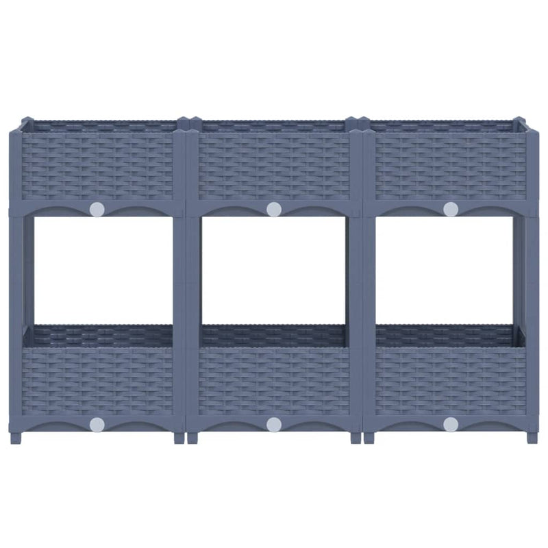 vidaXL Raised Bed 40x40x71 cm Polypropylene